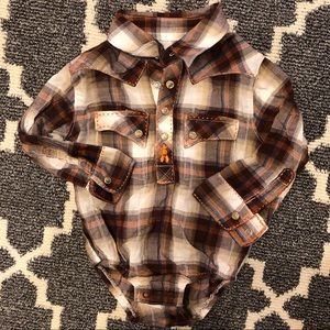 3/20 Wrangler baby boys cowboy shirt
